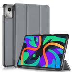 Per Lenovo Tab M11/ Xiaoxin Pad 11 2024 Custodia Smart Tablet in pelle 3 pieghevoli (Grigio)
