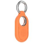 Custodia protettiva in silicone portatile per Samsung Galaxy SmartTag 2 Location Tracker (arancione)