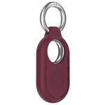 Custodia protettiva in silicone portatile per Samsung Galaxy SmartTag 2 Location Tracker (vino rosso)