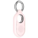Custodia protettiva in silicone portatile per Samsung Galaxy SmartTag 2 Location Tracker (rosa chiaro)