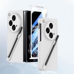 Custodia per PC integrata Skin Feel per OPPO Find N3 con penna/scatola portapenne (bianca)