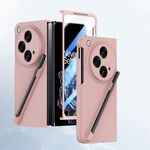 Custodia per PC integrata Skin Feel per OPPO Find N3 con penna/scatola portapenne (rosa)