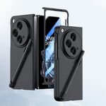 Custodia per PC integrata Skin Feel per OPPO Find N3 con penna/scatola portapenne (nera)