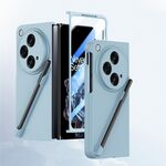 Per OPPO Find N3 Custodia per PC integrata Skin Feel con penna/scatola portapenne (azzurro)