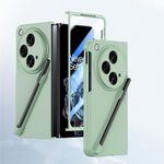 Custodia per PC integrata Skin Feel per OPPO Find N3 con penna/scatola portapenne (verde chiaro)