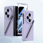 Custodia per PC integrata Skin Feel per OPPO Find N3 con penna/scatola portapenne (viola)