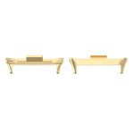 Per Redmi Watch 4 1 paio di connettori per cinturino in metallo in acciaio inossidabile da 22 mm (oro)