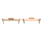 Per Redmi Watch 4 1 paio di connettori per cinturino in metallo in acciaio inossidabile da 22 mm (oro rosa)