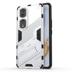 Per Honor 90 Pro Punk Armor PC + custodia per telefono in TPU con supporto (bianco)