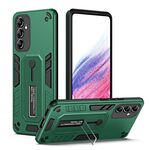 Per Samsung Galaxy A24 4G Variety Brave Armor Custodia per telefono con anello per dito (verde)