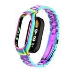 Per custodia in metallo integrata Xiaomi Mi Band 8 + cinturino per orologio a tre sfere (colorato)