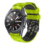 Per Amazfit GTR 3 Pro Cinturino in silicone bicolore da 22 mm con motivo a calcio (verde + nero)