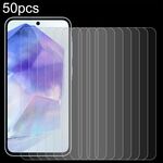 Per Samsung Galaxy A55 Pellicola in vetro temperato 50 pezzi 0,26 mm 9H 2,5D