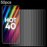 Per Infinix Hot 40 50 pezzi 0,26 mm 9H 2,5D pellicola in vetro temperato