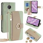 Custodia per telefono in pelle con trama crossbody Litchi per Nokia C10 / C20 (verde)