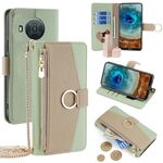 Custodia per telefono in pelle con trama crossbody Litchi per Nokia X10 / X20 (verde)