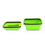 Vassoio magnetico pieghevole quadrato in silicone per piccole parti e strumenti (verde)