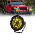 Faro da lavoro rotondo per fuoristrada E16 38W 4000LM / 6000K da 5 pollici (luce gialla)