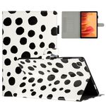 Custodia smart tablet in pelle con motivo a pois per Samsung Galaxy Tab A7 10.4 2020 T500 (bianco nero)