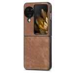 Custodia antiurto per borsa per PC in pelle vintage OPPO Find N3 (marrone)