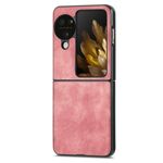 Custodia antiurto per borsa per PC in pelle vintage OPPO Find N3 (rosa)