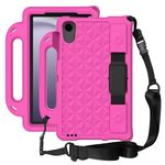 Custodia per tablet con custodia antiurto EVA Diamond Series per Samsung Tab A9 8.7 X110 / X115 (rosa rosso)