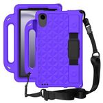 Per Samsung Tab A9 8.7 X110 / X115 Custodia tablet con custodia antiurto EVA serie Diamond (viola)