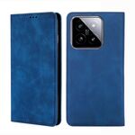 Custodia per telefono in pelle magnetica Skin Feel per Xiaomi 14 (blu)