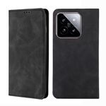 Per Xiaomi 14 Custodia per telefono in pelle magnetica Skin Feel (nera)