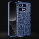 Per Xiaomi Redmi K70 Pro Custodia per telefono in TPU antiurto con texture Litchi (blu)