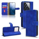 Custodia per telefono in pelle con vibrazione magnetica Skin Feel per Xiaomi 14 (blu)