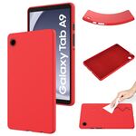 Per Samsung Galaxy Tab A9 Custodia tablet antiurto in silicone liquido di colore puro (rosso)