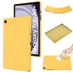 Per Samsung Galaxy Tab A9+ Custodia per tablet antiurto in silicone liquido di colore puro (giallo)