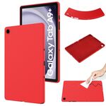Per Samsung Galaxy Tab A9+ Custodia tablet antiurto in silicone liquido di colore puro (rosso)