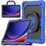 Custodia per tablet PC idrica in silicone per Samsung Galaxy Tab A9+ con tracolla (blu scuro)