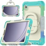 Per Samsung Galaxy Tab A9 Custodia per tablet PC idrica in silicone con tracolla (colorato blu)