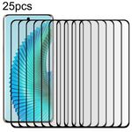 Per Honor Magic6 Lite 5G 25 pezzi 9H HD 3D Pellicola in vetro temperato con bordo curvo (Nero)