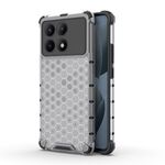 Per Redmi K70E Custodia antiurto per telefono a nido d'ape (bianca)