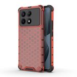 Per Redmi K70E Custodia antiurto per telefono a nido d'ape (rossa)