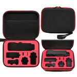 Per DJI Osmo Pocket 3 Borsa portaoggetti Borsa per fotocamera tascabile (guscio nero interno rosso)