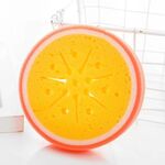 Strofinaccio in spugna ispessita modello frutta, stile: arancione