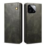 Per Xiaomi Redmi K70/K70 Pro Custodia per telefono in pelle con cera a olio Crazy Horse (verde)