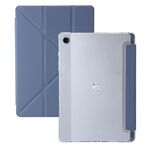 Custodia per tablet in pelle con deformazione acrilica trasparente per Samsung Galaxy Tab A9 (lavanda)