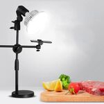Luce di riempimento a fungo da 90 W 155 mm + kit supporto fotografico da tavolo per foto/video
