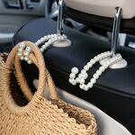 Gancio per schienale per seggiolino auto multifunzionale con perla in acciaio inossidabile (perla parallela)