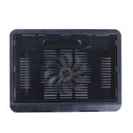 Supporto per supporto di raffreddamento per laptop con ventola silenziosa portatile N19 alimentato tramite USB (nero)