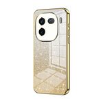 Custodia per telefono elettrolitico in polvere glitter sfumata per vivo iQOO 12 Pro (oro)