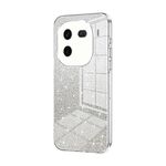 Custodia per telefono elettrolitico in polvere glitter sfumata per vivo iQOO 12 Pro (trasparente)