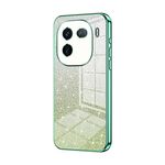 Per vivo iQOO 12 Custodia per telefono elettrolitico in polvere glitter sfumata (verde)