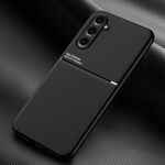 Per Samsung Galaxy S23 FE 5G Classic Tilt Strip Grain Magnetico Antiurto PC + Custodia per telefono in TPU (Nero)